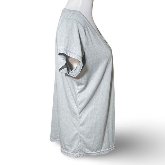 XERSION Light Gray, Active Wear, V-neck T-shirt,   Short Sleeves, Size L - Picture 5 of 6